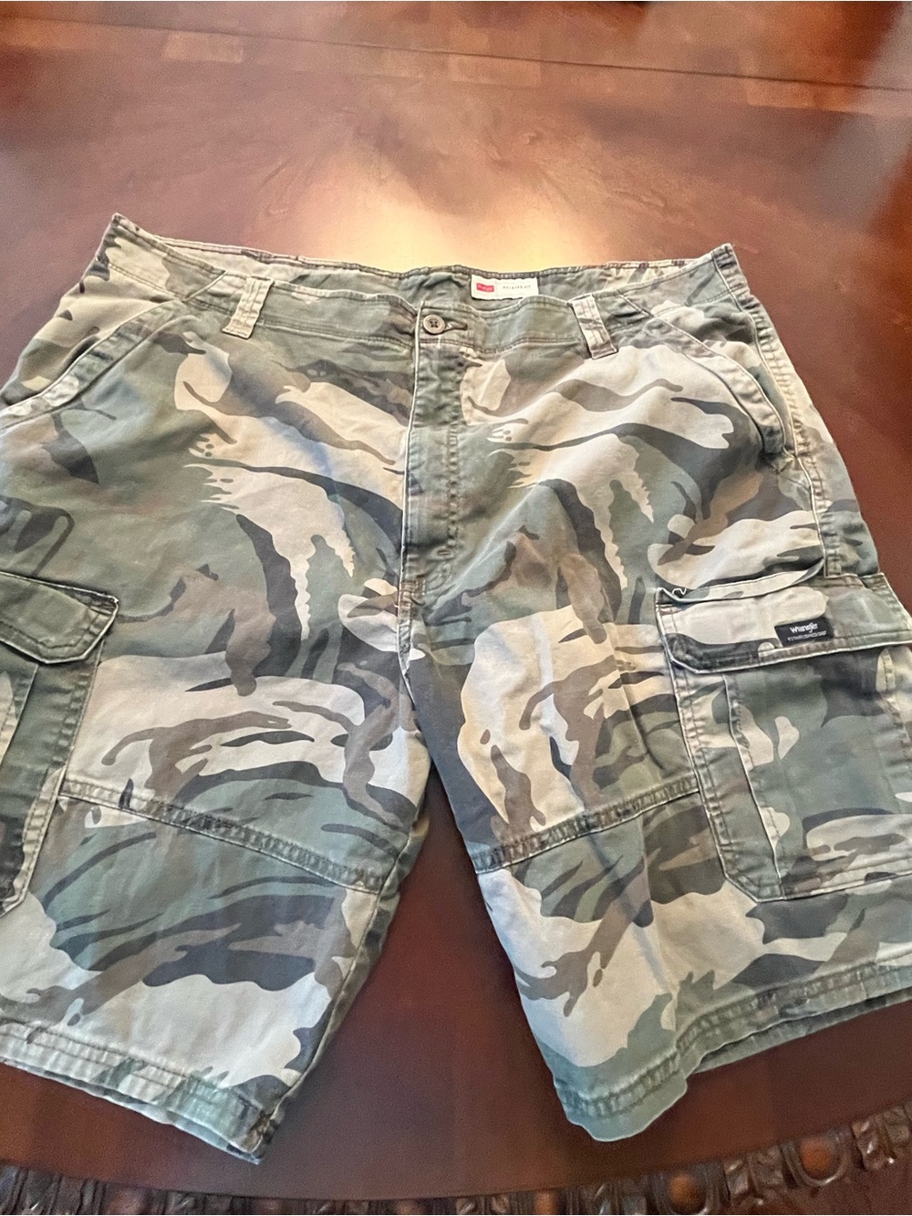 Men's Camouflage Cargo Shorts - Green Camo by Wrangler